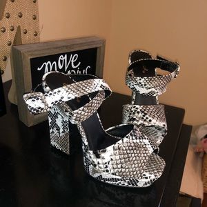 Snakeskin Heels